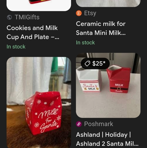 NWT Ashland ceramic milk for Santa container brand new cute - Picture 2 of 7